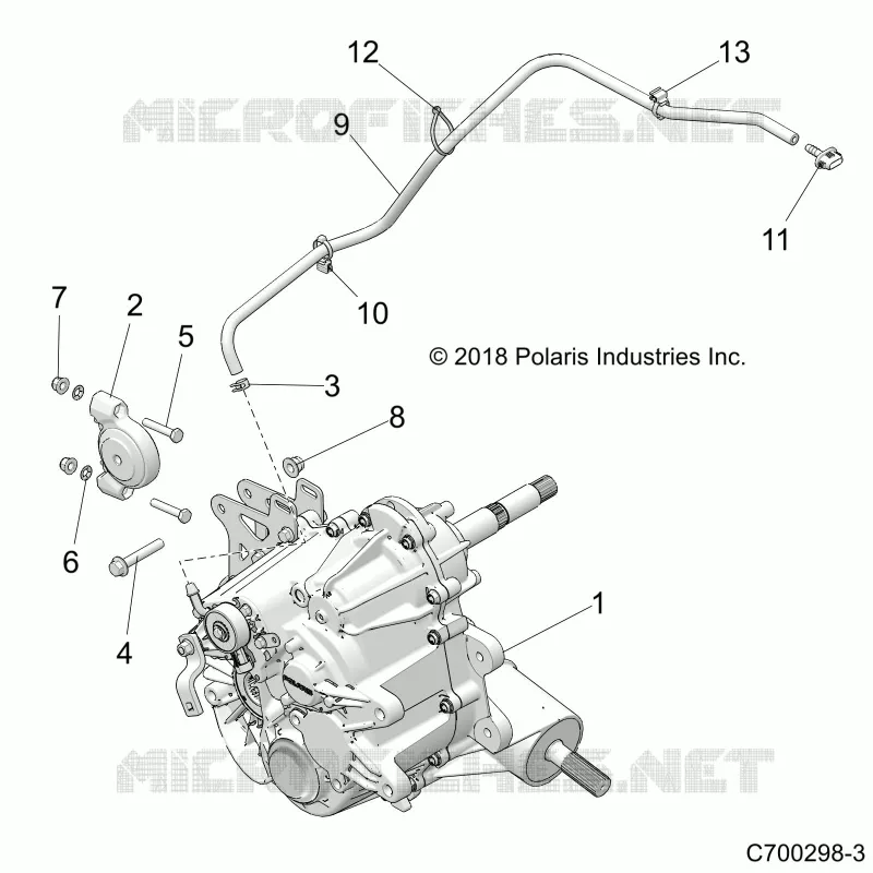 DRIVE TRAIN, MAIN SUPPORT PONT
