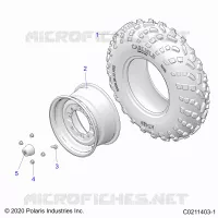 ROUES, FRONT TIRE