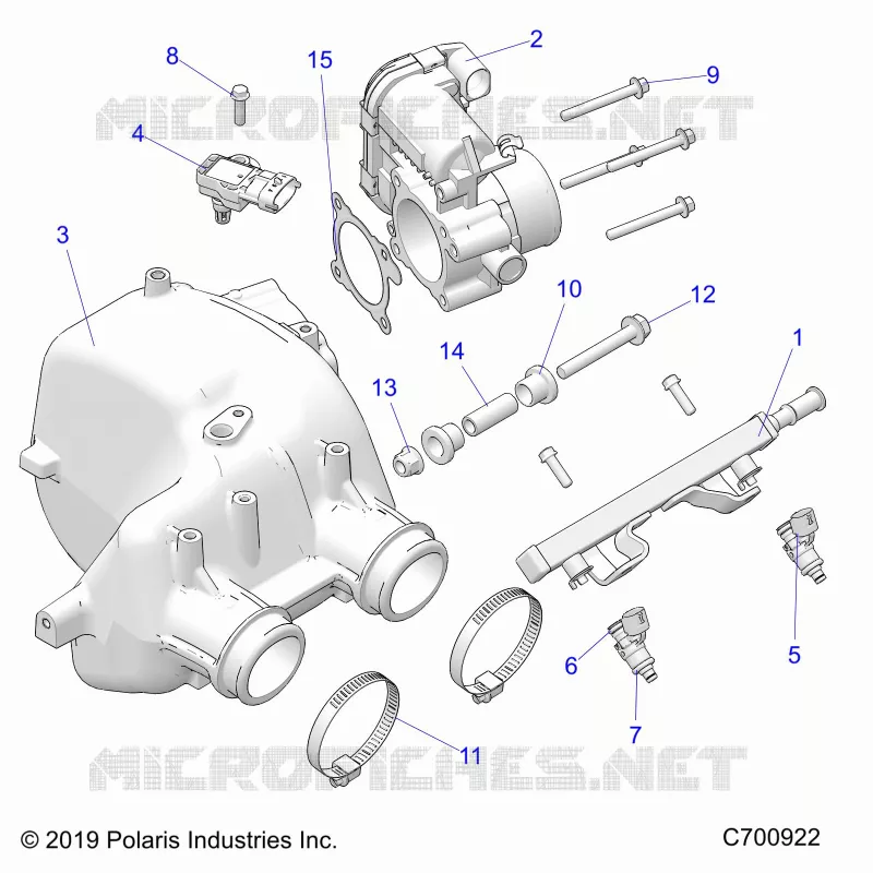 ENGINE, PRISE D'AIR MANIFOLD