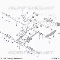 SUSPENSION ARRIERE CONTROL ARM MOUNTING