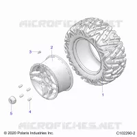 ROUES, REAR TIRE