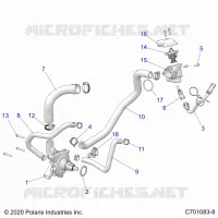 MOTEUR, WATERPUMP AND BYPASS
