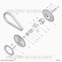 SYSTÃˆME DE TRANSMISSION, SECONDARY CLUTCH