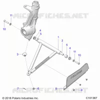 SUSPENSION, A-ARM AND SUPPORT MOUNTING