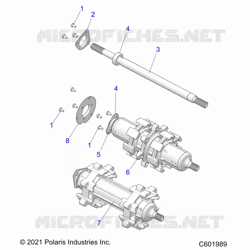 DRIVE TRAIN, JACKSHAFT AND ARBRE DE TRANSMISSION