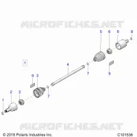 DRIVE TRAIN, TRANSMISSION AVANT SHAFT