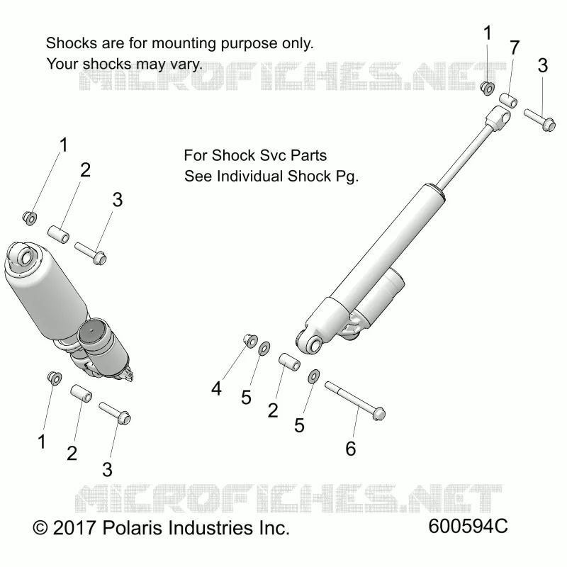 SUSPENSION, REAR SHOCKS MNTG.