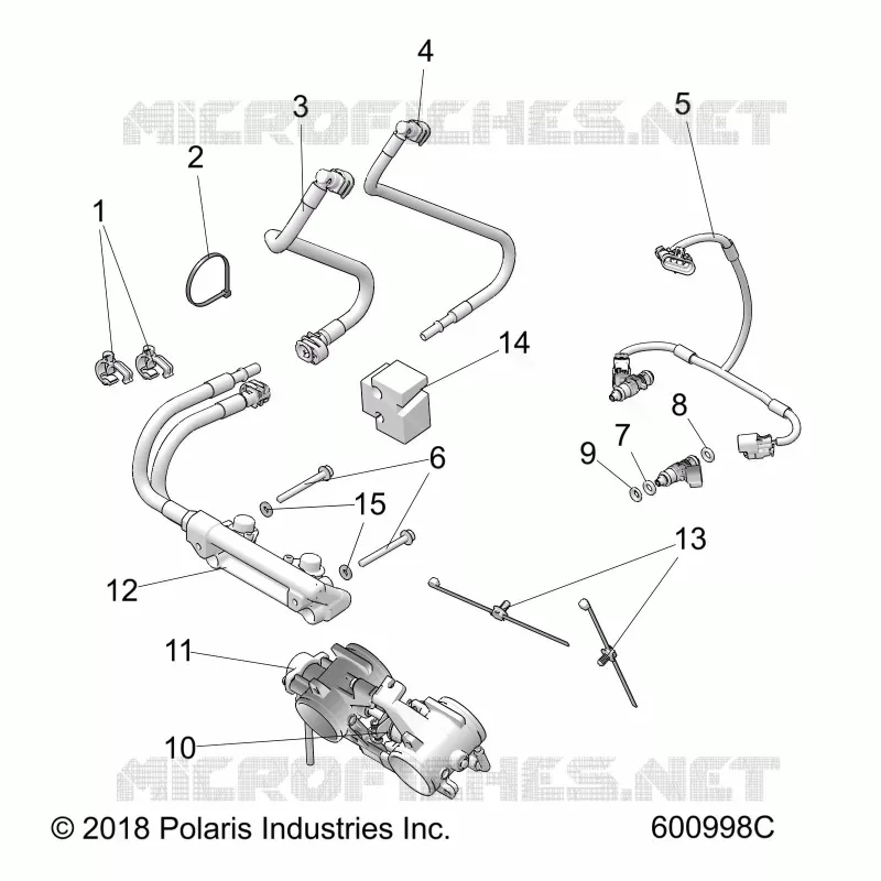 SYSTÃˆME D'ALIMENTATION, RAIL, LINES AND THROTTLE BODY