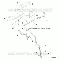 REFROIDISSEMENT HOSES AND SHROUDS