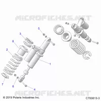 SUSPENSION, REAR SUPPORT AMORTISSEUR 