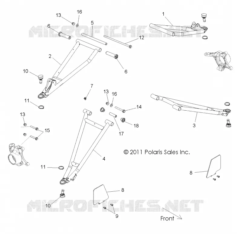 SUSPENSION AVANT CONTROL ARMS