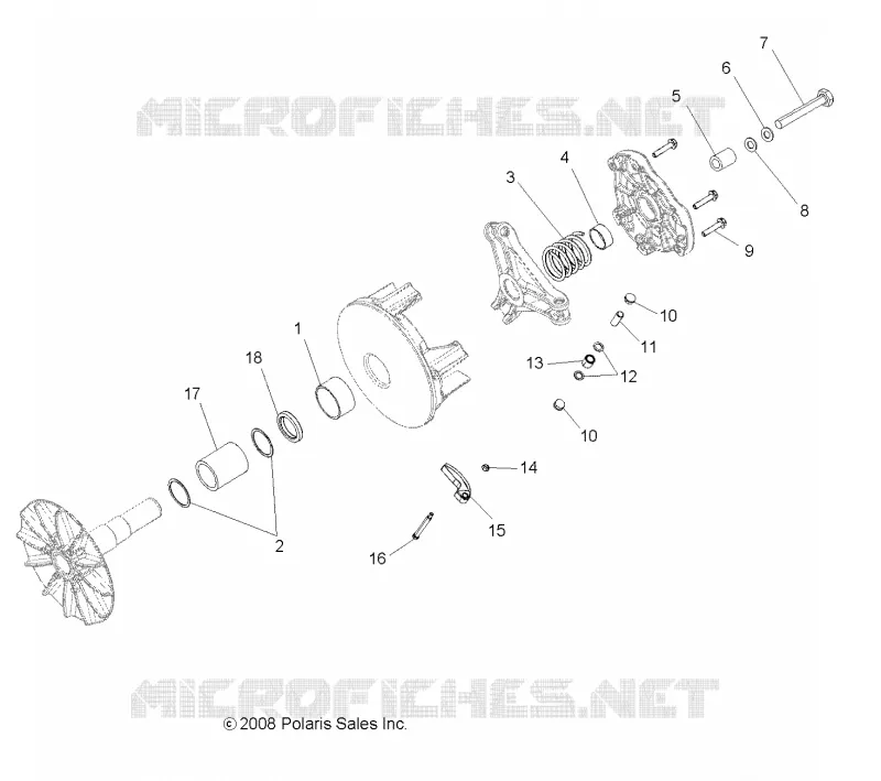 SYSTÈME DE TRANSMISSION, PRIMARY CLUTCH