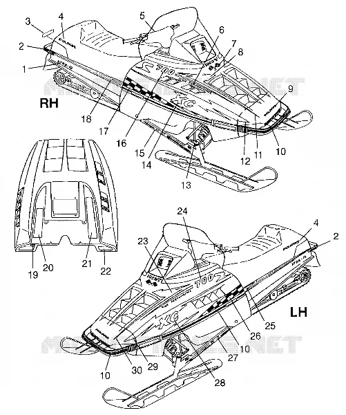 EMBLEMES 700 XC 0981766 and EUROPEAN 700 XC E981766 (4944154415A011)