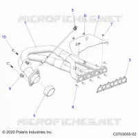 ENGINE, ECHAPPEMENT, HEADPIPE AND RELATED