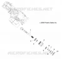 SYSTÈME DE TRANSMISSION, PONT PRINCIPAL OUTPUT SHAFT