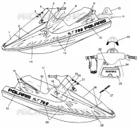 EMBLEMES SLT 700 B964166 and  Intl. SLT 700 I964166 (4933923392A007)