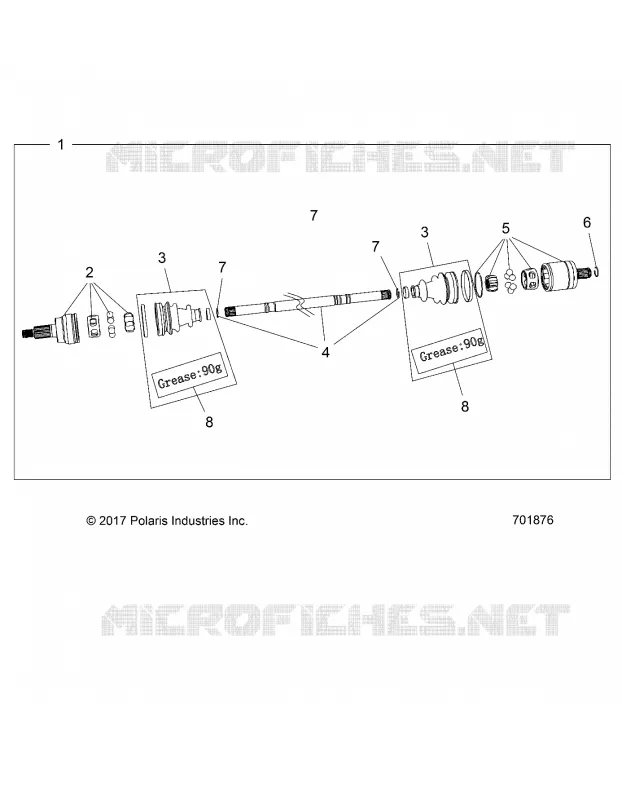 SYSTEME DE TRANSMISSION, FRONT HALF SHAFT