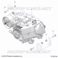 MOTEUR, MOTEUR AND TRANSMSSION MOUNTING