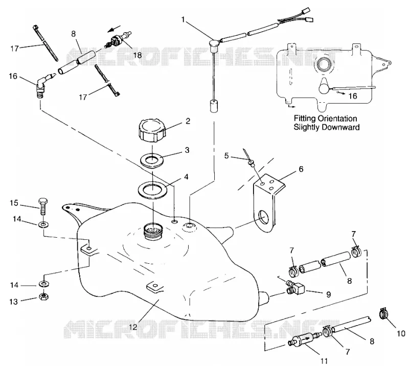 RESERVOIR D'HUILE SLX 780 B954287 (4933953395A012)