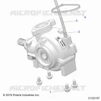 SYSTÃˆME DE TRANSMISSION, GEARCASE MOUNTING, FRONT