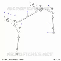 SUSPENSION, REAR BARRE STABILISATRICE