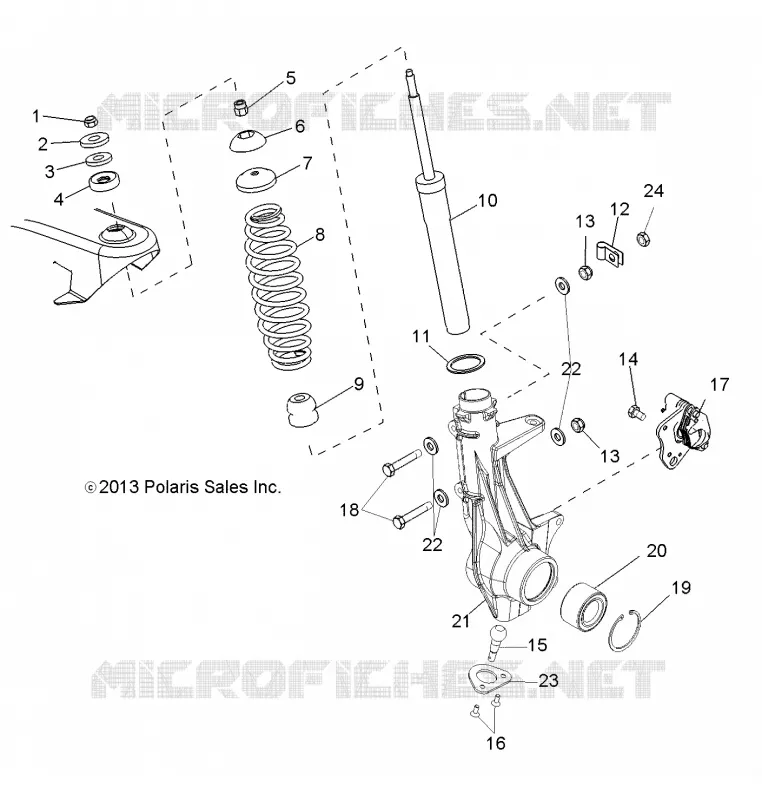 SUSPENSION, JAMBE DE FORCE AVANT