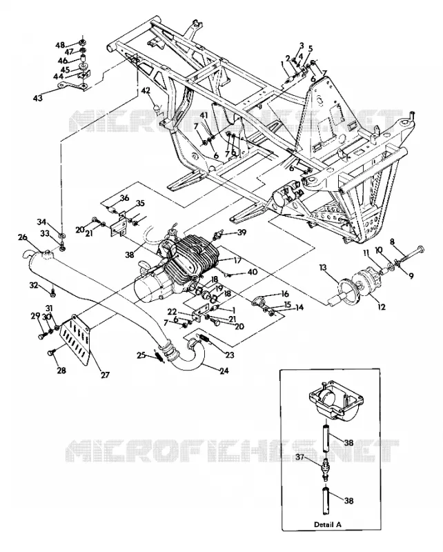 ENGINE AND SUPPORT SILENCIEUX (4916351635005A)
