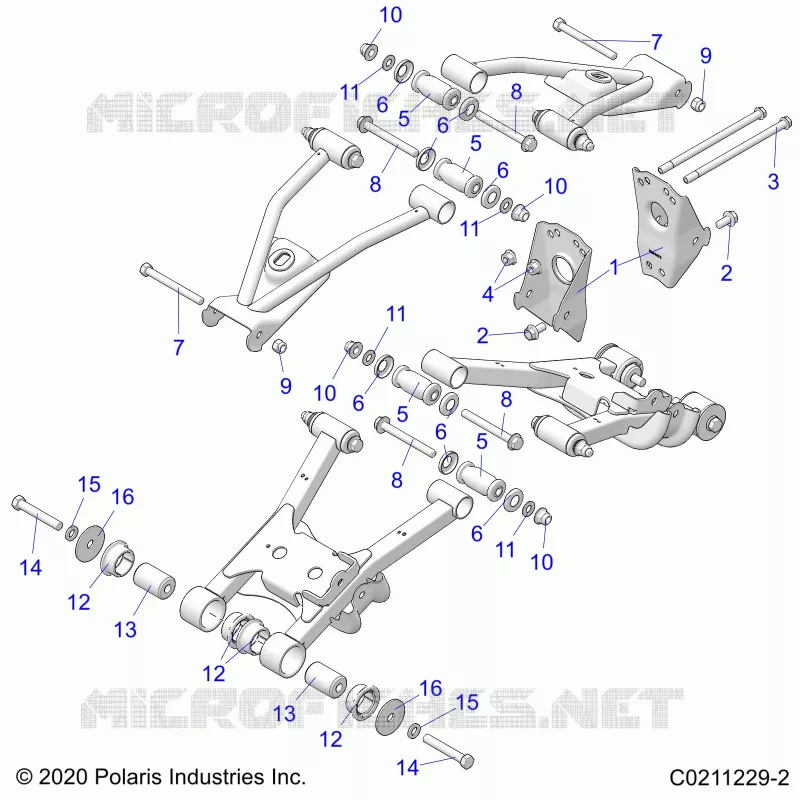 SUSPENSION ARRIERE CONTROL ARM, MOUNTING