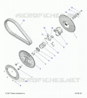 SYSTÃˆME DE TRANSMISSION, SECONDARY CLUTCH