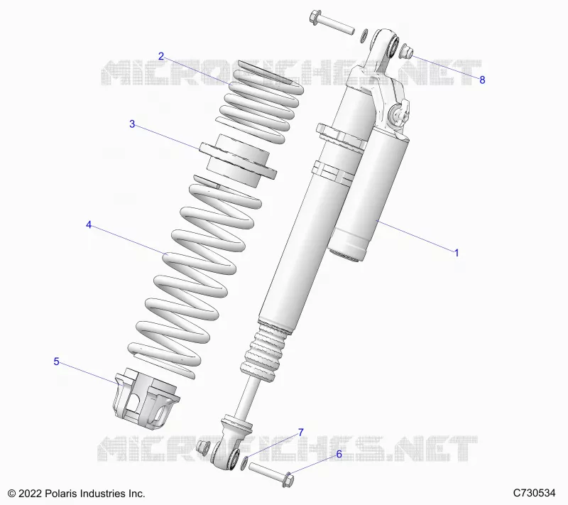 SUSPENSION, AMORTISSEUR AVANT MOUNTING, STANDARD/PREMIUM
