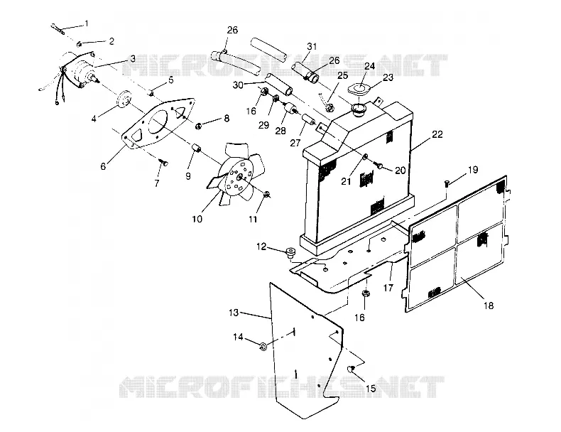 SYSTÈME DE REFROIDISSEMENT Sport 400L W948540 (4927232723A009)