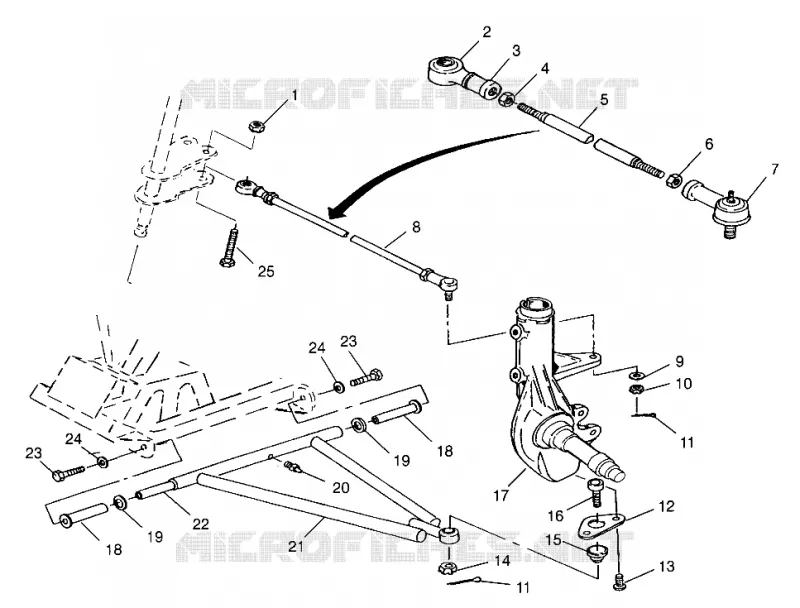 TRIANGLES SUSPENSIONS  XPRESS 300 W969530 and XPRESS 400 W969540 (4935923592C003)