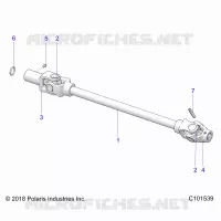 SYSTÃˆME DE TRANSMISSION, FRONT PROP SHAFT