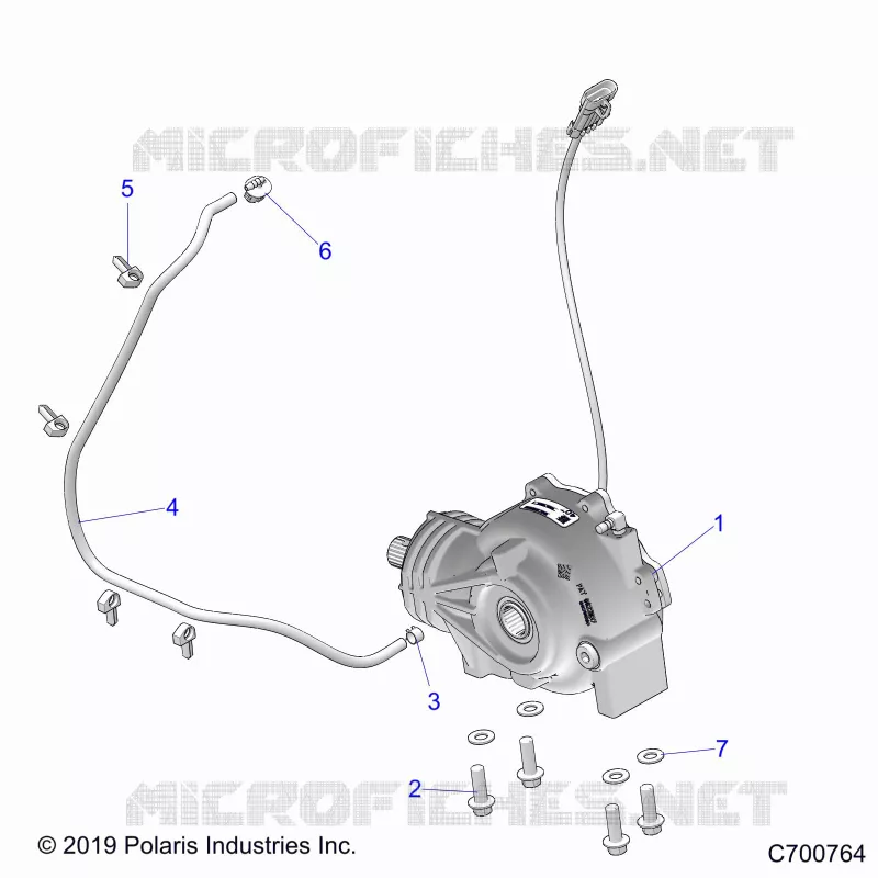 DRIVE TRAIN, FRONT SUPPORT PONT