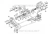 PONT/FREIN AND COUVERCLE DE CHAINEE MOUNTING 4X4 300 W958130 (4930183018C004)