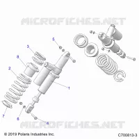 SUSPENSION, REAR SUPPORT AMORTISSEUR 
