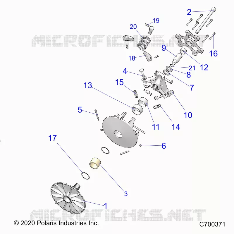 SYSTÃˆME DE TRANSMISSION, PRIMARY CLUTCH