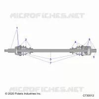 SYSTÃˆME DE TRANSMISSION, FRONT HALF SHAFT