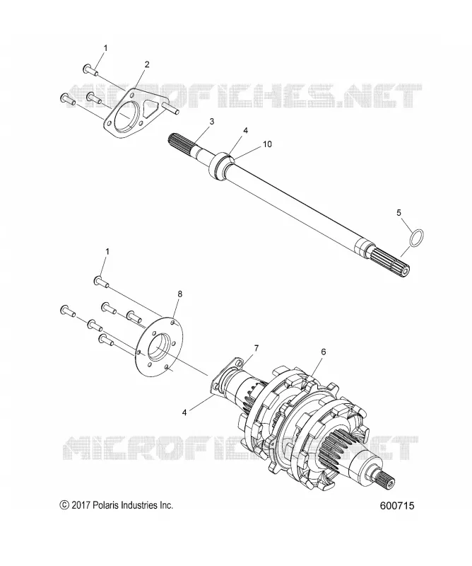 DRIVE TRAIN, JACKSHAFT AND ARBRE DE TRANSMISSION