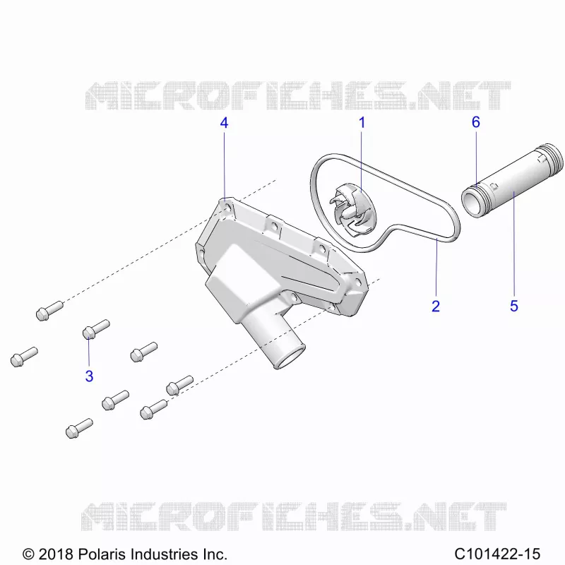 MOTEUR, WATERPUMP IMPELLER AND COVER