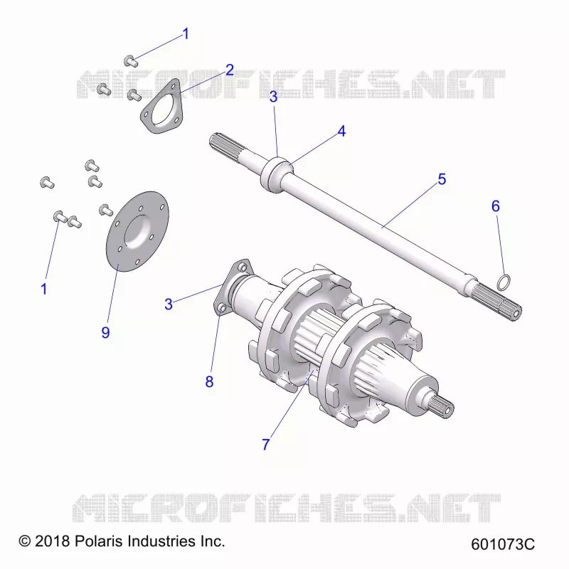 DRIVE TRAIN, JACKSHAFT AND ARBRE DE TRANSMISSION