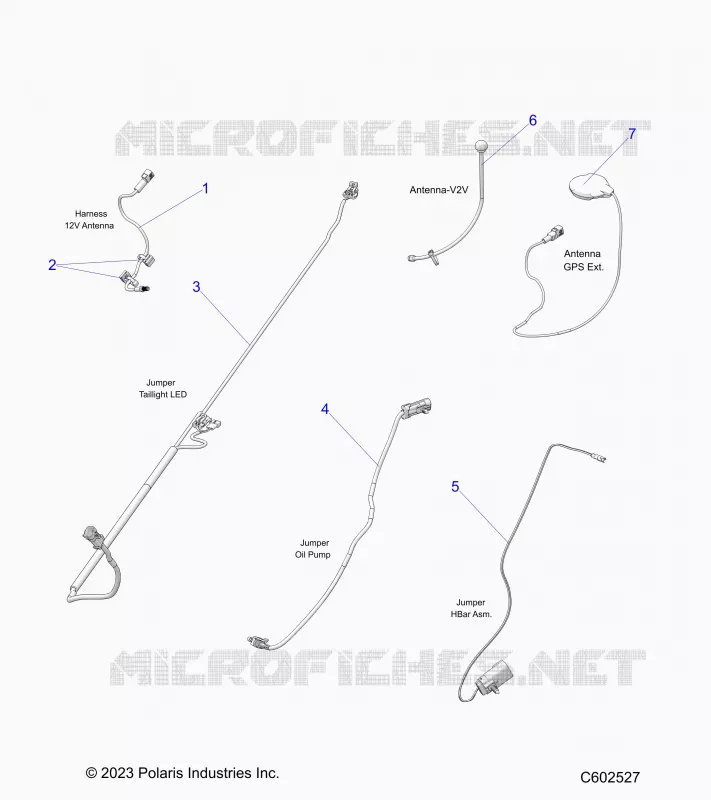 ELECTRICITE, JUMPER WIRES/ANTENNAS/HARNESS