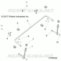SUSPENSION, FRONT BARRE STABILISATRICE- R21RRS99C9/CK/CP/F9/FP/PCW (C700032)