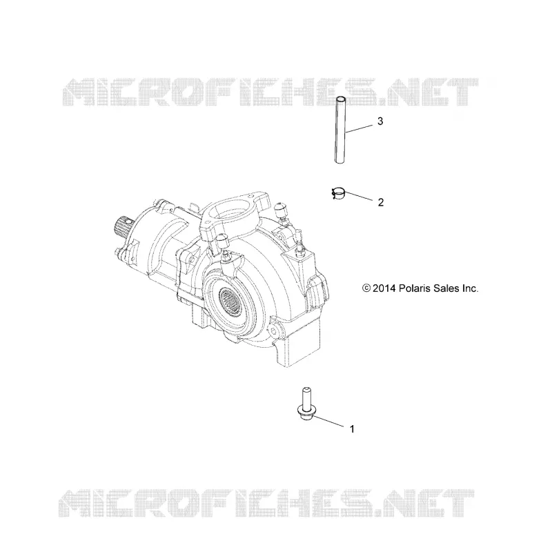 SYSTÈME DE TRANSMISSION, GEARCASE MOUNTING, FRONT