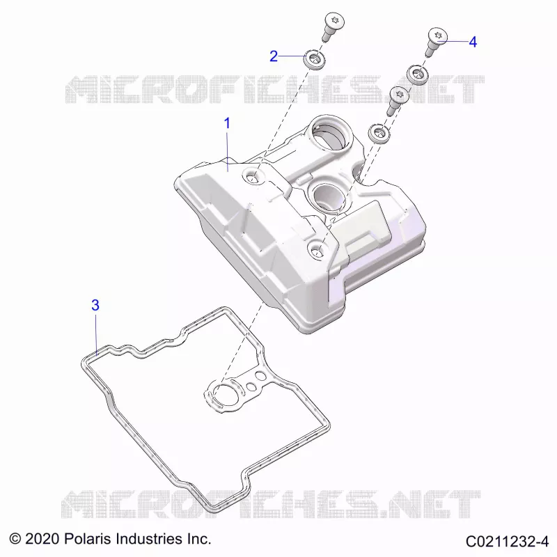 ENGINE, COUVERCLE SOUPAPE