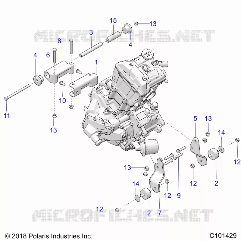 MOTEUR, MOUNTING & LONG BLOCK