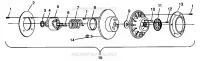 EMBRAYAGE DE TRANSMISSION ASSEMBLY 500 EFI 0942774 AND EFI SKS 0942574 (4924982498026A)