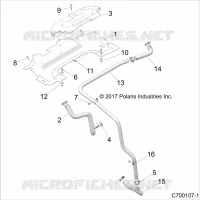 REFROIDISSEMENT HOSES AND SHROUDS