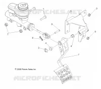 FREINS, PEDAL and MAITRE CYLINDRE MOUNTING