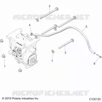 SYSTÃˆME DE TRANSMISSION, GEARCASE MOUNTING, REAR